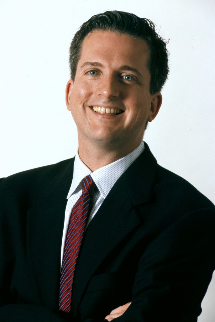 Bill Simmons, pictured in 2002, rose to prominence as a sportswriter on ESPN's 'Page 2' vertical.